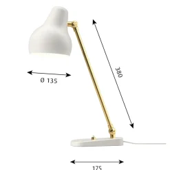 Desk Lamps^Louis Poulsen VL38 table lamp, White