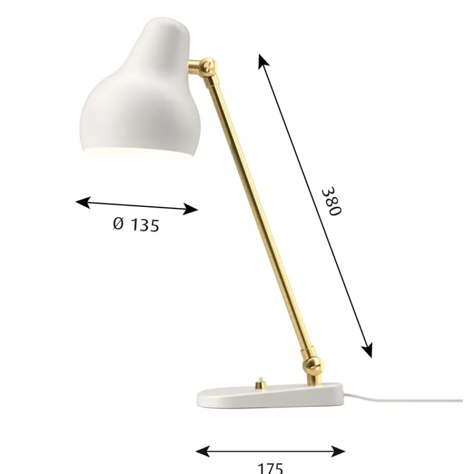 Desk Lamps^Louis Poulsen VL38 table lamp, White