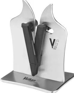 Knife Sharpeners, Stones & Honing Knives^Vulkanus VG2 Professional knife-sharpener, stainless steel Silver-coloured
