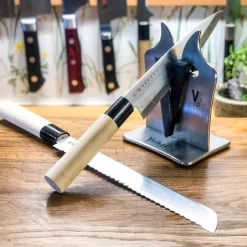 Knife Sharpeners, Stones & Honing Knives^Vulkanus VG2 Professional knife-sharpener, stainless steel Silver-coloured