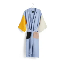 Dressing Gowns & Bathrobes^HAY Waffle bathrobe, Dusty -multi one size Blue