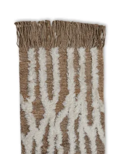 Hot Tinted Wahl entrance rug jute 80x300 cm, Brown-offwhite BrownWhite