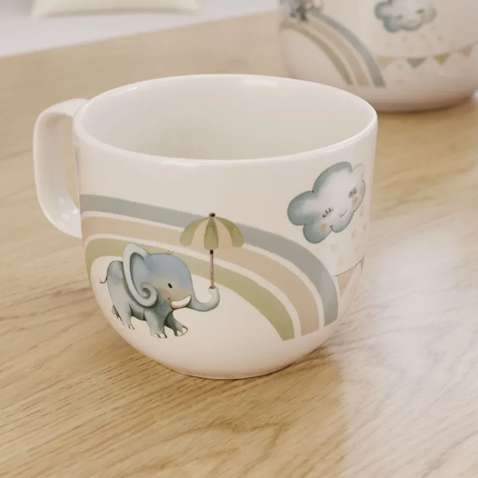 Children's Mugs|Children's Tableware^Villeroy & Boch Walk like an Elephant children's mug S 17 cl, Multi Blue