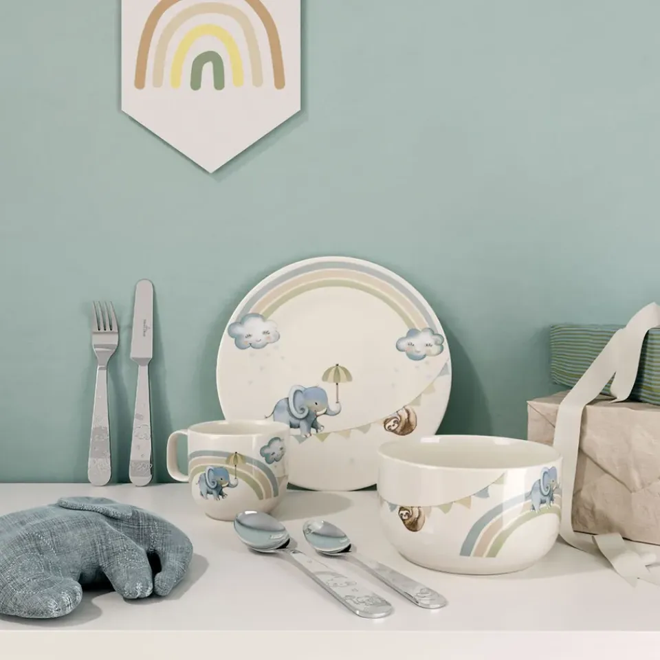 Children's Mugs|Children's Tableware^Villeroy & Boch Walk like an Elephant children's mug S 17 cl, Multi Blue