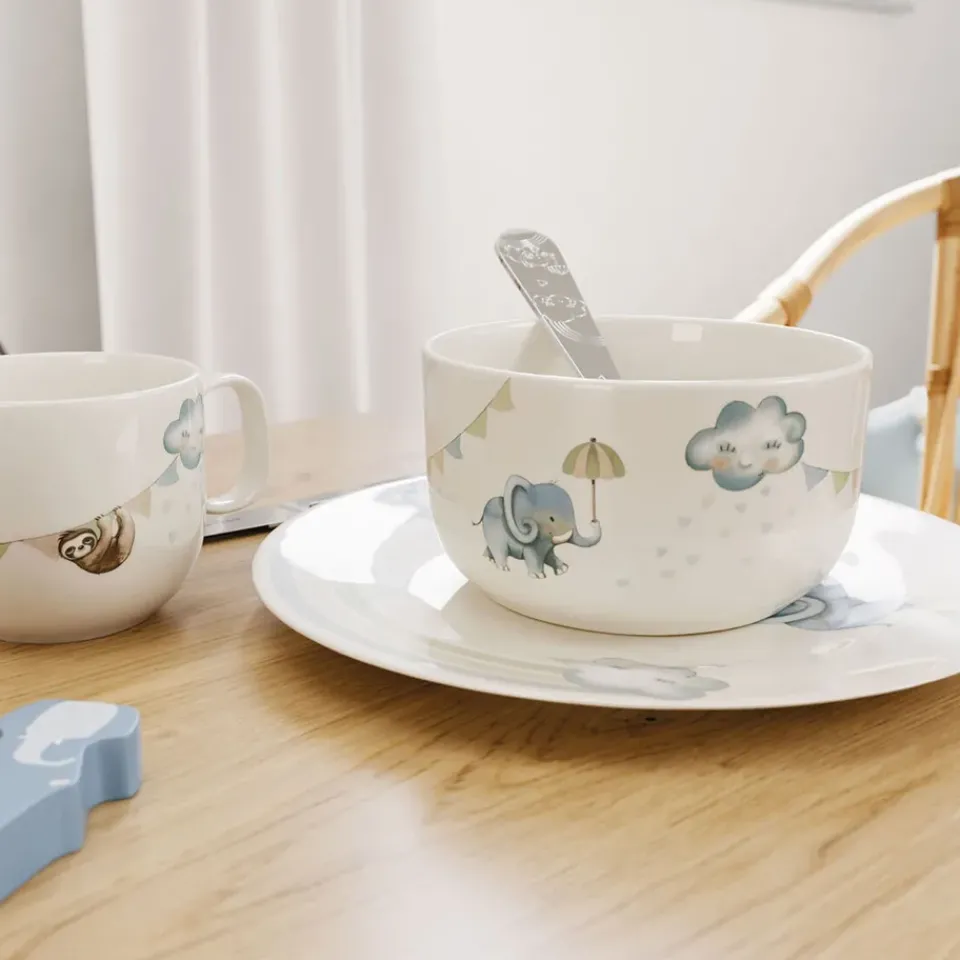 Children's Mugs|Children's Tableware^Villeroy & Boch Walk like an Elephant children's mug S 17 cl, Multi Blue