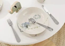 Best Villeroy & Boch Walk like an Elephant children's cutlery 4 pieces, Stainless steel Silver-coloured