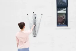 Other Washing & Cleaning Accessories^Brabantia WallFix clothesline 24m with fabric cover, Grey