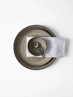 Linen & Cotton Napkins^Tell Me More Washed linen napkin, Bleached White