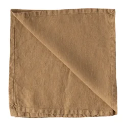 Outlet Tell Me More Washed linen napkin, Hazelnut Brown