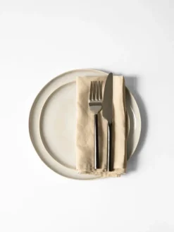 Linen & Cotton Napkins^Tell Me More Washed linen napkin, Sand Beige