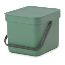 Indoor Recycling Bins^Brabantia Waste bin Sort & Go 6 L, Fir Green