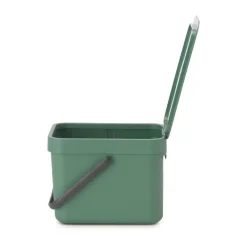 Indoor Recycling Bins^Brabantia Waste bin Sort & Go 6 L, Fir Green