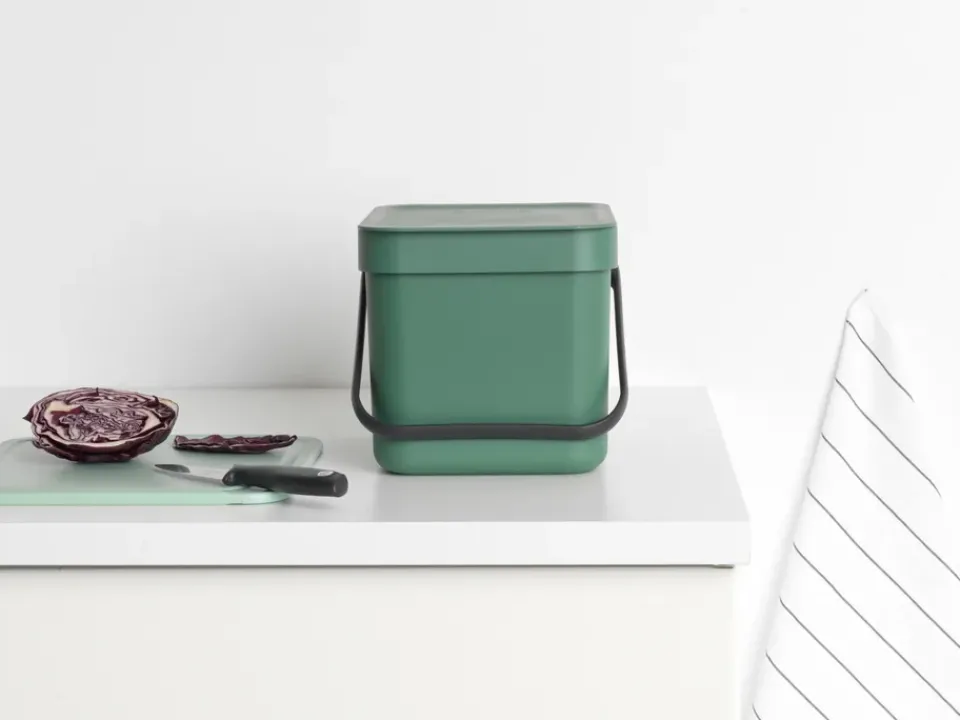 Indoor Recycling Bins^Brabantia Waste bin Sort & Go 6 L, Fir Green