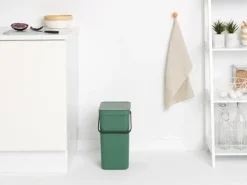 Outlet Brabantia Waste Bin Sort & Go 16L, Fir Green