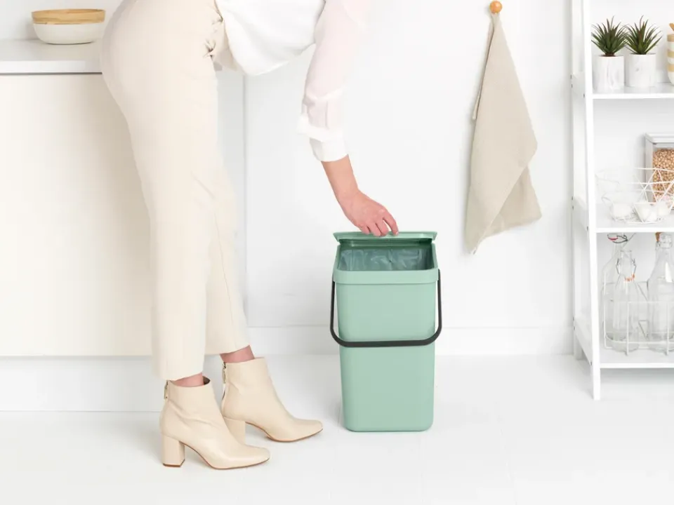 Indoor Recycling Bins^Brabantia Waste Bin Sort & Go 25L, Jade Green