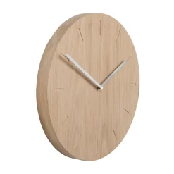 Best Applicata Watch:Out wall clock oak, oak-steel Brown
