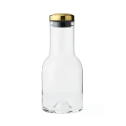 Water Jugs And Carafes^Audo Copenhagen Water Bottle carafe, glass-brass Transparent