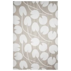 Fine Little Day Water lilies fabric, Sand-white BeigeWhite