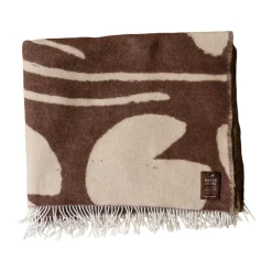 Wool Blankets & Throws^Fine Little Day Water lilies throw 130x220 cm, Brown