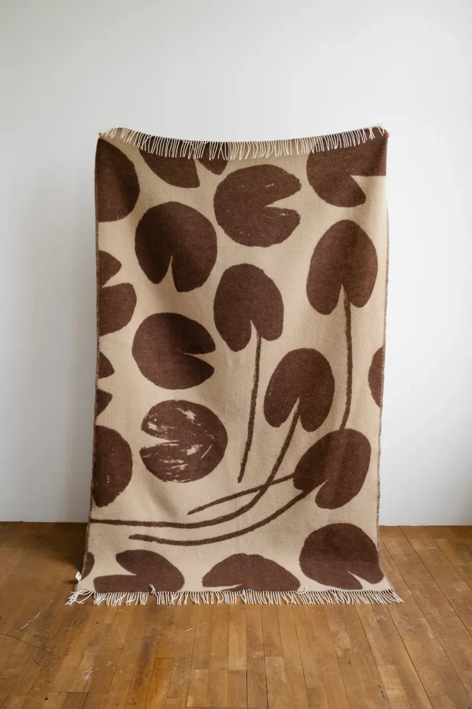 Wool Blankets & Throws^Fine Little Day Water lilies throw 130x220 cm, Brown