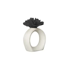Best Byon Water Lily napkin ring, -black White