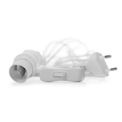 Hot Watt & Veke cable with switch, 5 m White