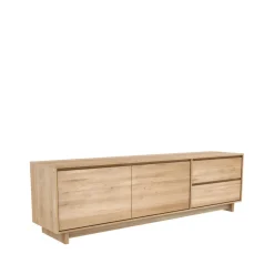 Ethnicraft Wave media unit 60x210 cm, Hardwax oiled oak Beige