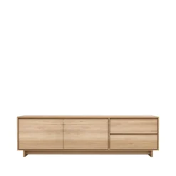 Ethnicraft Wave media unit 60x210 cm, Hardwax oiled oak Beige