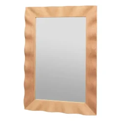 Online Broste Copenhagen Wavy mirror 70x100 cm, Natural brown BeigeBrown