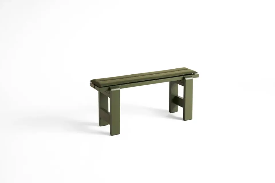 Garden Sofas & Garden Benches^HAY Weekday bench 111x23 cm lacquered pine, Olive Green