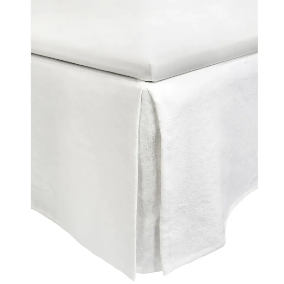 Valances^Himla Weeknight bed skirt 180x220x52 cm, White