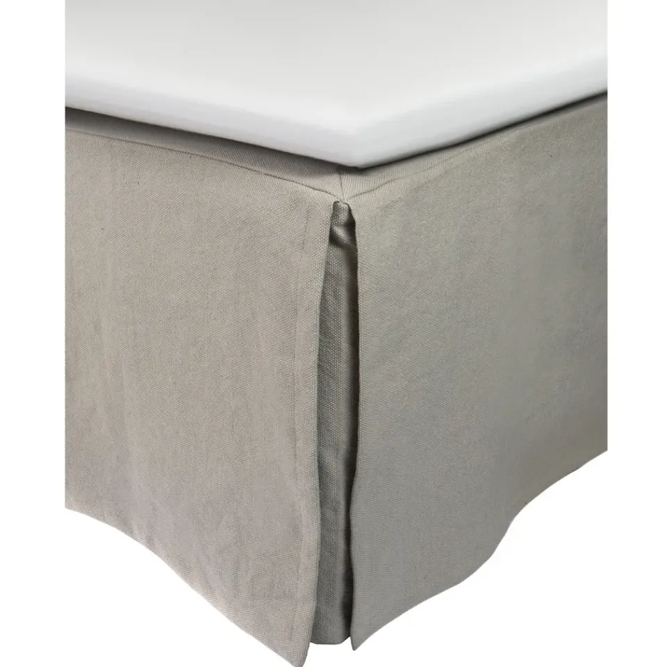 Valances^Himla Weeknight bed skirt 180x220x52 cm, Ash Grey