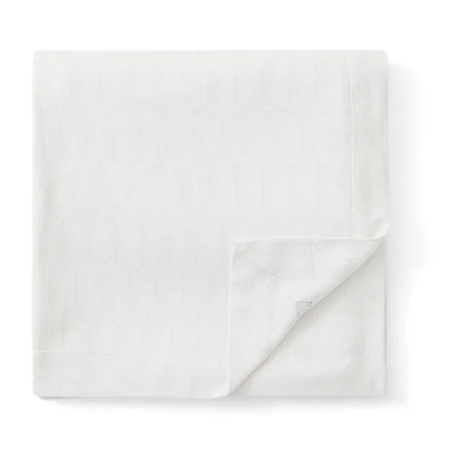 Christmas Tablecloths^Lexington jacquard cotton tablecloth 150x250 cm, White