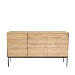 Dressers & Sideboards|Dressers & Sideboards^Ethnicraft Whitebird sideboard, Oak-Metal 3 doors Beige