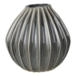 Discount Broste Copenhagen Wide vase smoked pearl, 30 cm Grey