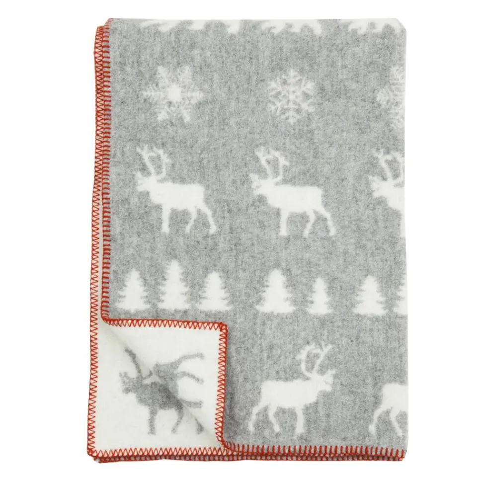 Baby Blankets^Klippan Yllefabrik Wilderness childrens blanket, Grey