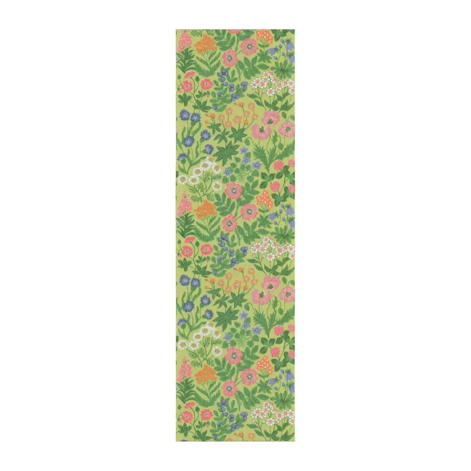 Best Ekelund Linneväveri Wildflowers table runner 35x120 cm, Green