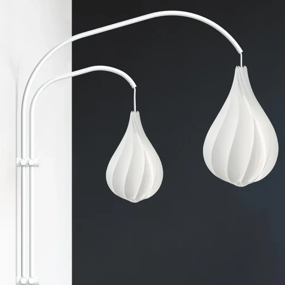 Lamp Hooks & Suspensions^Umage Willow double wall hanger for lamp, White