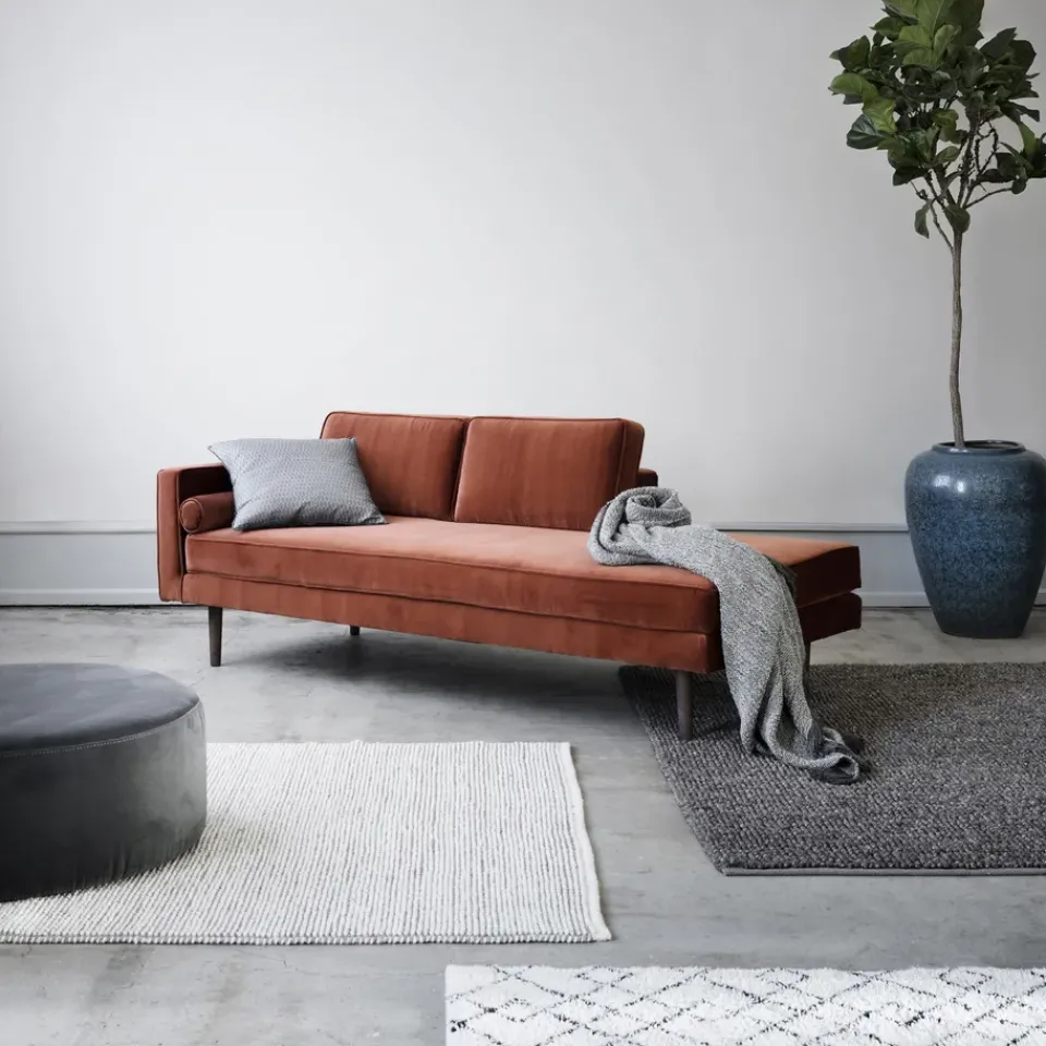 Clearance Broste Copenhagen Wind sofa addition, Caramel cafe Red