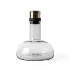 Wine Carafes & Decanters^Audo Copenhagen Wine breather deluxe, smoke, brass Grey