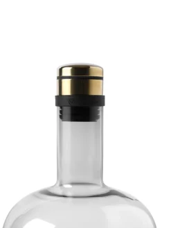 Wine Carafes & Decanters^Audo Copenhagen Wine breather deluxe, smoke, brass Grey