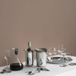Decorative Trays^Georg Jensen Wine tray, Ø 39.4 cm GreySilver-coloured