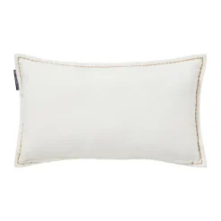 Cushions^Lexington Winter House organic velvet cotton cushion 30x50 cm, White-Light beige WhiteBeige