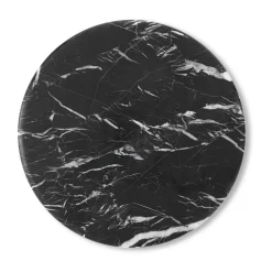 Dining Tables^&Tradition Wire Stool VP11 tabletop Ø38 cm, Marble Nero Marquina Black
