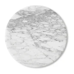 Discount &Tradition Wire Stool VP11 tabletop Ø38 cm, Marble Bianco Carrara White
