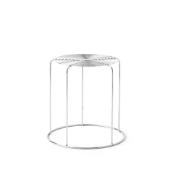 Hot &Tradition Wire VP11 stool, Stainless steel Silver-coloured