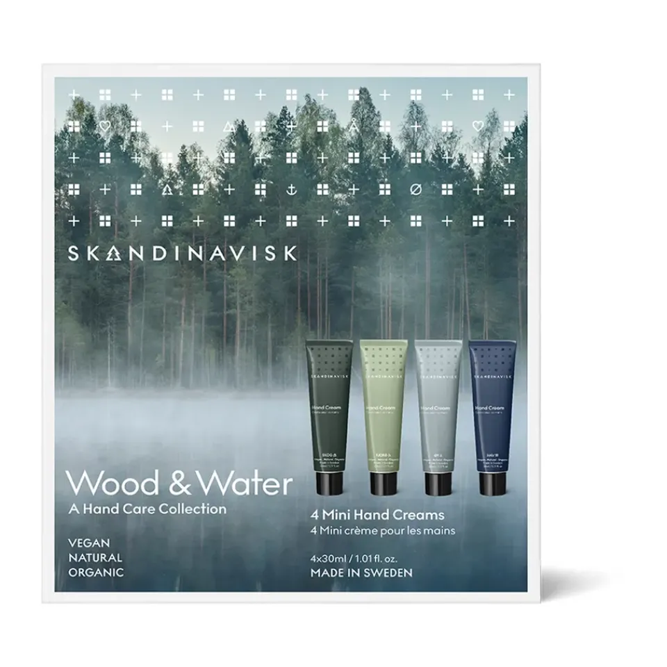 Clearance Skandinavisk Wood & Water mini hand cream 4 pieces, 30 ml Multi