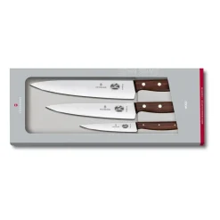 Knife Sets^Victorinox Wood Knive set 3 pieces, Stainless steel-maple Silver-coloured