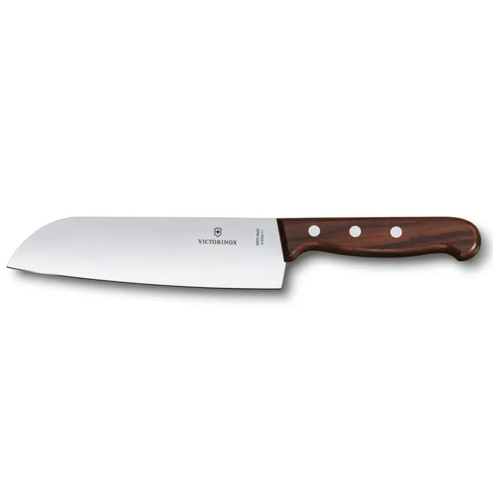 Discount Victorinox Wood santokuknife 17 cm, Stainless steel-maple Silver-coloured