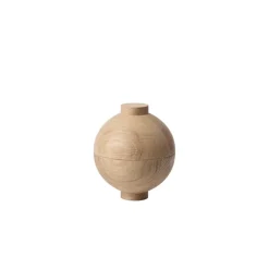 Outlet Kristina Dam Studio Wooden Sphere bowl Ø12x15 cm, Oak Beige